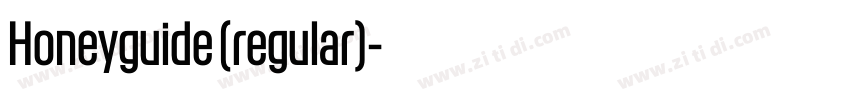 Honeyguide (regular)字体转换